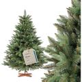 Fairytrees - Sapin de Noël Artificiel, Nordmann Premium 150 cm, Éléments naturels moulés par