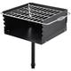 Vevor - Barbecue a Charbon de Bois en Acier au Carbone Grille Inox Surface de Cuisson 40x40cm bbq