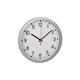 Horloge murale horloge à quartz cuivre argent D.300mm 1,5 v chiffres TFA