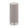 Lampe de table dimmable 25,5 cm Taupe et nickel mat Eglo Pasteri