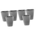 POPETPOP 6 Pcs Outdoor Trash Can Plastic Small Trash Can Trash Bin Garbage Can for Bedroom Multi-use Trash Can Trash Bucket Waste Bins Garbage Bin Rubbish Bin Pp Office Simple Wastebasket