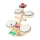 APLVFFZH Kids Drum Set Percussion Wooden Baby Toys Preschool Drum Kits Xylophone Educational
