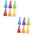 POPETPOP 12 Pcs Football Flexibility Training Cones Traffic Road Cones Training Roadblock Agility Training Marker Football Marker Cones Plastic Training Cone Training Supplies Hollow Out