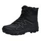 Kangyan Men's Boots, Men's Outdoor Mountaineering Casual Sports Shoes, Lace-Up Shoes, Breathable Desert Boots with Soft Base, Men's Shoes, 43 Black Business, black, 8 UK