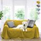 Lucky Paws® UK Luxurious Waterproof Sofa Cover – Robust Waterproof Sofa Throw Blanket Dog Sofa Protector – Waterproof Dog Sofa/Bed/Couch Cover Blanket (Ochre, 200 x 280cm)