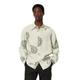 Langarmhemd MARC O'POLO "aus Leinen mit Allover-Print" Gr. L, Normalgrößen, weiß (offwhite) Herren Hemden Langarm