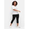 Leggings SHEEGO BY JOE BROWNS "Große Größen", Damen, Gr. 54, Normalgrößen, schwarz, Obermaterial: 95% Baumwolle, 5% Elasthan, unifarben, casual, sehr figurbetont 3/4-Länge, Hosen, mit angesetztem Minirock