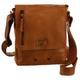 Schultertasche MUSTANG "San Marino" Gr. B/H/T: 21 cm x 27 cm x 7 cm, braun (cognac) Damen Taschen