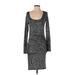 Rag & Bone/JEAN Casual Dress: Gray Marled Dresses - Women's Size X-Small