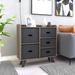 Dresser Organizer Cabinet with 5 Easy Pull Fabric Drawers, Sturdy MDF Frame and Wood Top Closet Storage, Organizer Unit