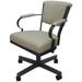 Miami Swivel Metal Caster Chair on Reading Base - 18" High Seat