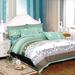 5pc Queen Buttercups Cotton Bedding Set Duvet Cover Set Green