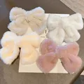 Épingles à cheveux en peluche à gros nœud pour femmes et filles clip de printemps élégant document