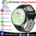 Montre connectée 4 Pro GPS pour homme écran HD AMOLED étanche IP68 NDavid appel BT affichage