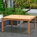 Kitsco Rafael Teak Square Patio Table Wood in Brown | Wayfair 0CB1A00412DB4499959B70A50A6928CE