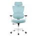 Latitude Run® Hilpa Ergonomic Gaming Chair w/ Headrest Mesh in Blue/White | 27.5 W x 27.5 D in | Wayfair 5C86698F52144B60A1780F837C3DA012