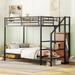 Mason & Marbles Adrastus Bunk Bed Metal in Black | 67 H x 41 W x 93 D in | Wayfair 63CC098F38074E428295DDE53662B891