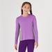 Piper Kids SmartCore Long Sleeve Colorblock Sun Shirt by SmartPak - S - Power Purple w/ Warm Grey - Smartpak