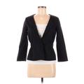 Theory Jacket: Short Black Print Jackets & Outerwear - Women's Size 8