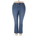 Style&Co Jeans - High Rise Boot Cut Boot Cut: Blue Bottoms - Women's Size 18 Plus - Medium Wash