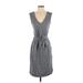 Forever 21 Casual Dress Plunge Sleeveless: Gray Marled Dresses - Women's Size X-Small