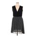Signature collection Casual Dress - Wrap: Black Polka Dots Dresses - Women's Size X-Large