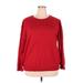 Croft & Barrow Pullover Sweater: Red Tops - Women's Size 2X