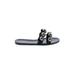 Steve Madden Sandals: Black Print Shoes - Women's Size 9 - Open Toe