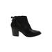 Blondo Ankle Boots: Black Solid Shoes - Women's Size 10 - Almond Toe