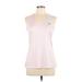 Under Armour Active Tank Top: Pink Activewear - Women's Size Large