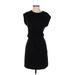 Lou & Grey Casual Dress: Black Solid Dresses - Women's Size Small