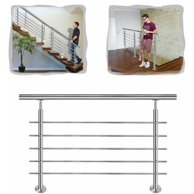 Treppengeländer Edelstahl Handlauf Geländer, Edelstahlgeländer Innen und Außen für Treppen Brüstung Image