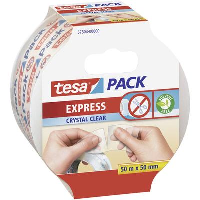 Express 57804-00000-01 Packband pack® Transparent (l x b) 50 m x 50 mm 1 St. - Tesa