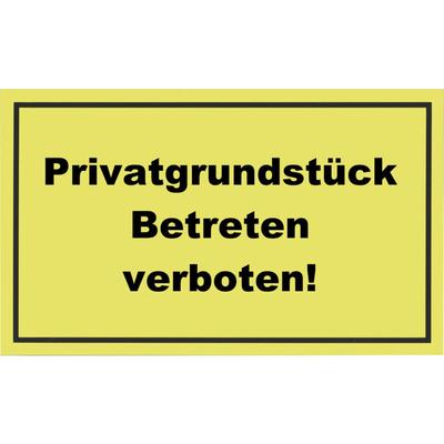 Conmetall - Hinweisschild Privatgrundstück 200 x 300 mm Warnschilder Image