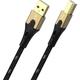 Oehlbach - USB-Kabel usb 2.0 usb-a Stecker, usb-b Stecker 0.50 m Schwarz/Gold D1C9540