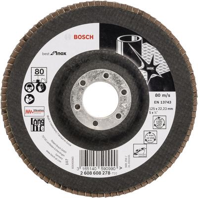 Bosch - Accessories 2608608278 X581 Fächerschleifscheibe Durchmesser 125 mm Bohrungs-Ø 22.33 mm
