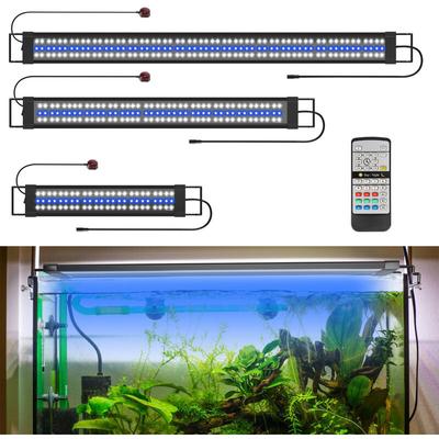 18w led Aquarium Lampe Tank Leuchte Dimmbar Beleuchtung mit Fernbedienung,55-80CM - Swanew