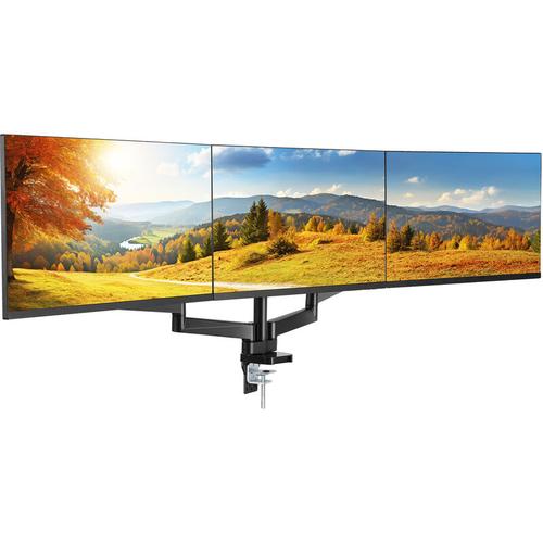 VEVOR Monitor-Halterung Tragarm für 3 Monitore 330-686 mm, Höhenverstellbarer Tischhalterung, 75 x