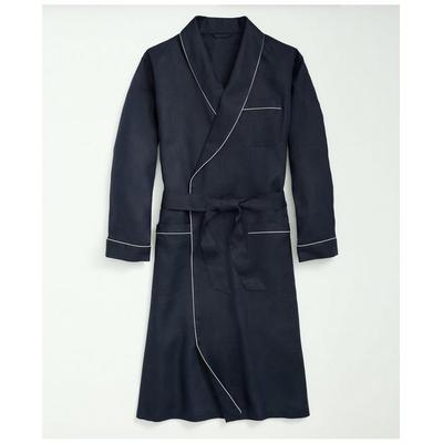 Brooks Brothers Men's Linen Robe | Navy | Size Med...