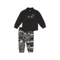 Jogginganzug PUMA "MINICATS CAMO Kinder" Gr. 98, schwarz (black) Kinder Sportanzüge Trainingsanzüge