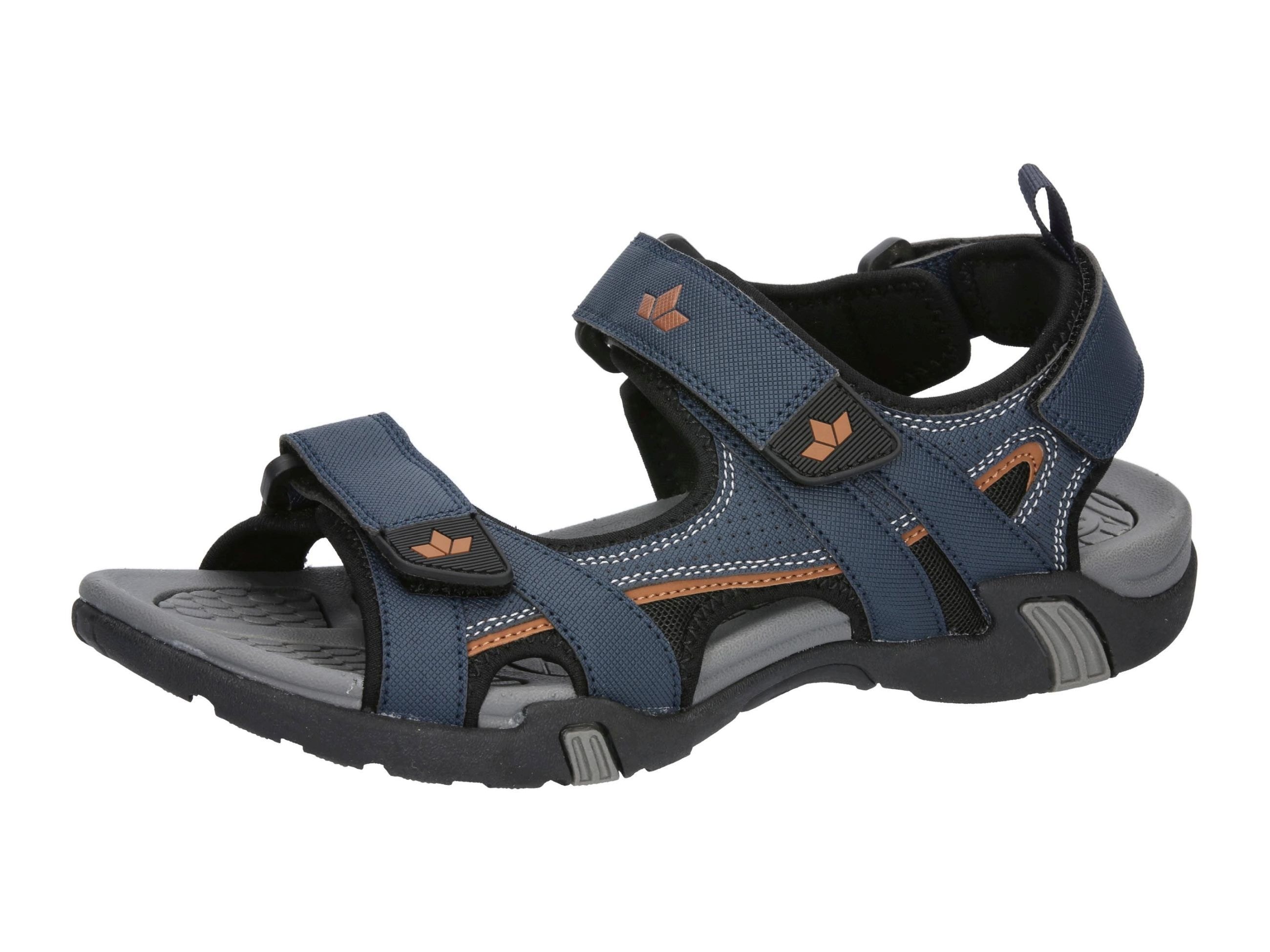 Sandale LICO "Sandale Detroit V", Gr. 37, blau, Synthetik, Schuhe