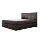 Ensemble sommier et matelas en velours noir 200x200