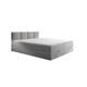 Ensemble sommier et matelas en velours gris clair 180x200