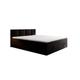 Ensemble sommier et matelas en velours noir 200x200