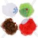 Body Scrubber 4 Pcs Bath Flower Sponge Ball Christmas Tree Skin Cleaning Child Baby