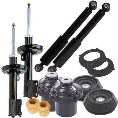 Atec 4x Stossdämpfer Gasdruck Komplett-Set [Hersteller-Nr. 40581576] für Opel