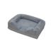 Fresh Fab Finds Pet Soft Warm Plush Puppy Cozy Nest Sofa Non-Slip Bed Cushion Mat Removable Washable Cover Waterproof Lining Bed for Small & Medium Gray - Medium