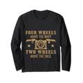 Four Wheels Move The Body, Two Wheels Move The Soul - Langarmshirt