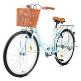 Viribus Women s Comfort Bike 26 Inch Beach & City Cruiser Bicycle with Basket Rack Mint