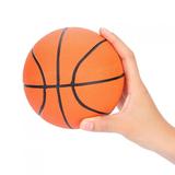 Mini Children Inflatable Basketball Orange Mini Children Basketball Inflatable Rubber Miniball Sporting Game Goods for Little Kids Playing Indoors Ball